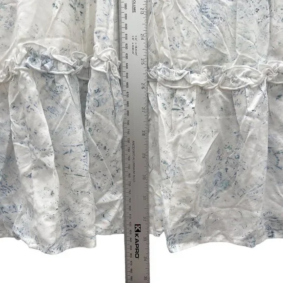 NEW BB DAKOTA X STEVE MADDEN Crystal Clear Print Tiered Midi Dress Small 0036 - Picture 11 of 11